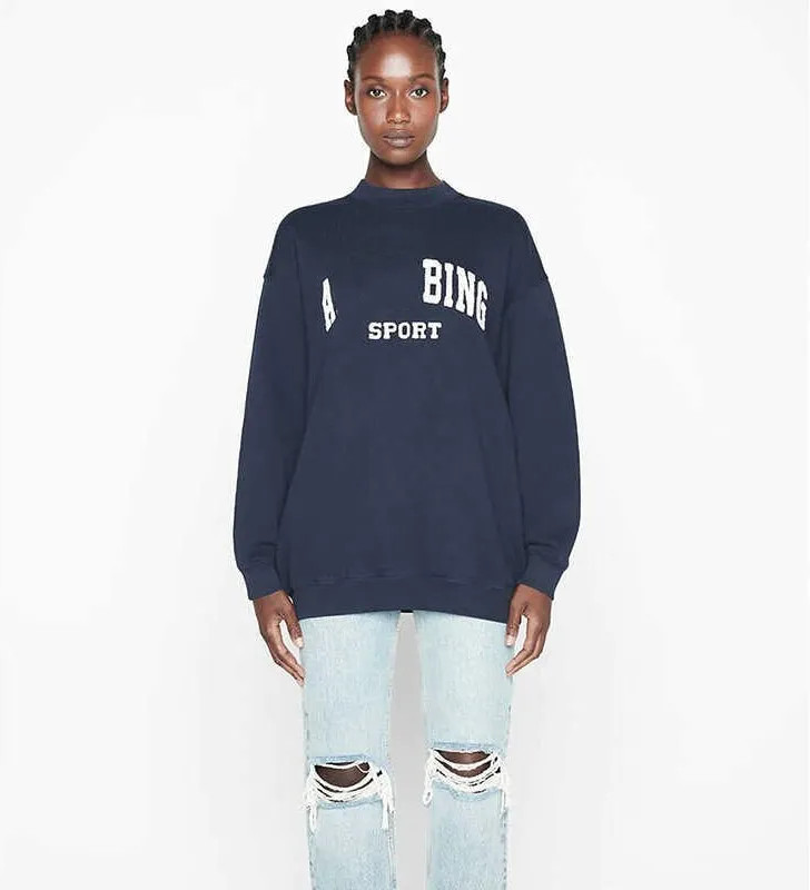 Women Designer Sweatshirt Classic Pullover Letter Embroidery Fleece Loose Crew Neck Sweater | DHGate