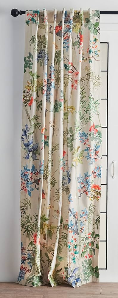 Maison d' Hermine 100% Cotton Curtain Bamboo Beige One Panel Curtain for Living Rooms Bedrooms Of... | Amazon (US)
