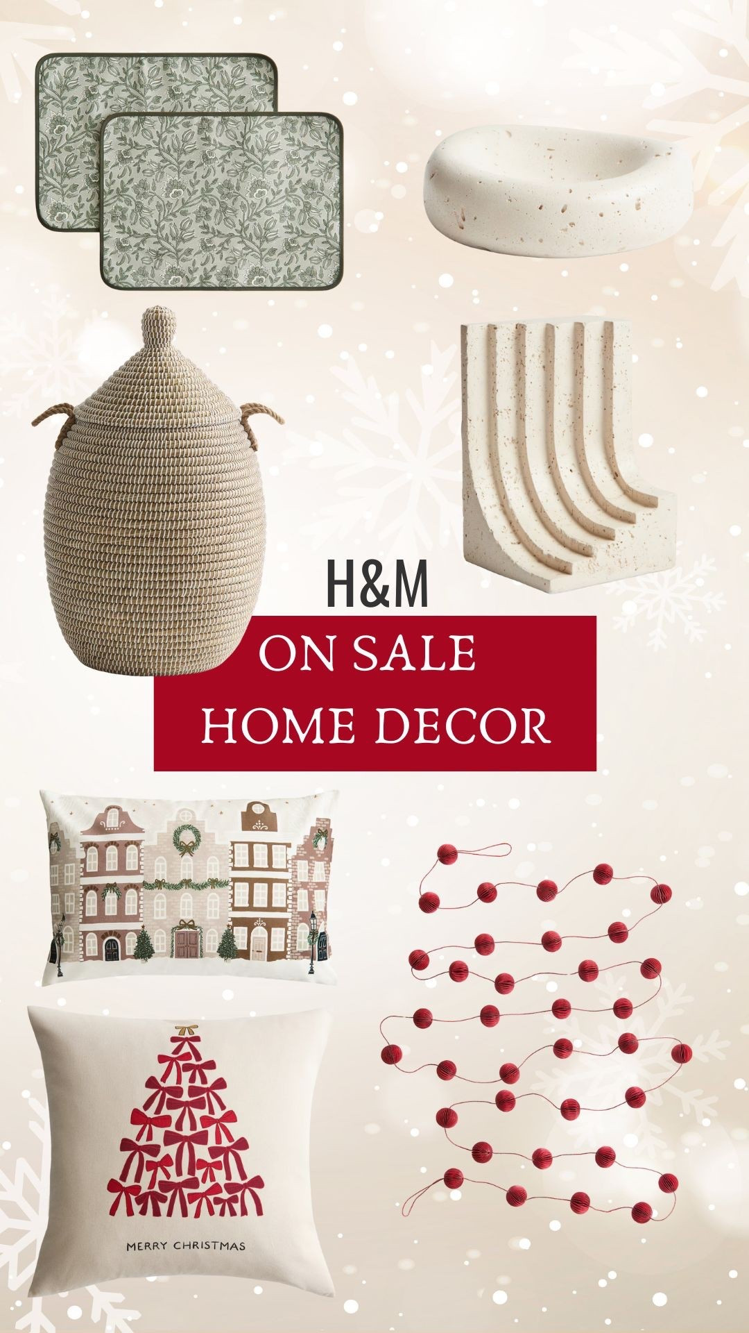 H&M holiday home decor on sale

#LTKHome #LTKHoliday