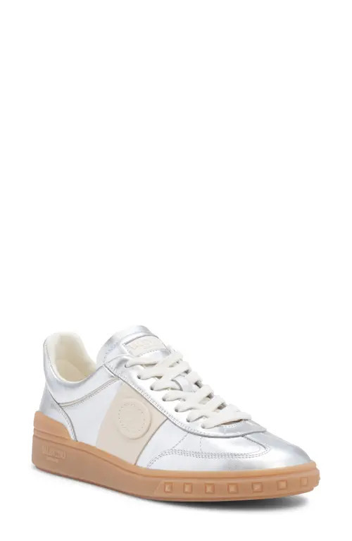 Valentino Garavani Upvillage Low Top Sneaker in Silver/Glace at Nordstrom, Size 8.5Us | Nordstrom