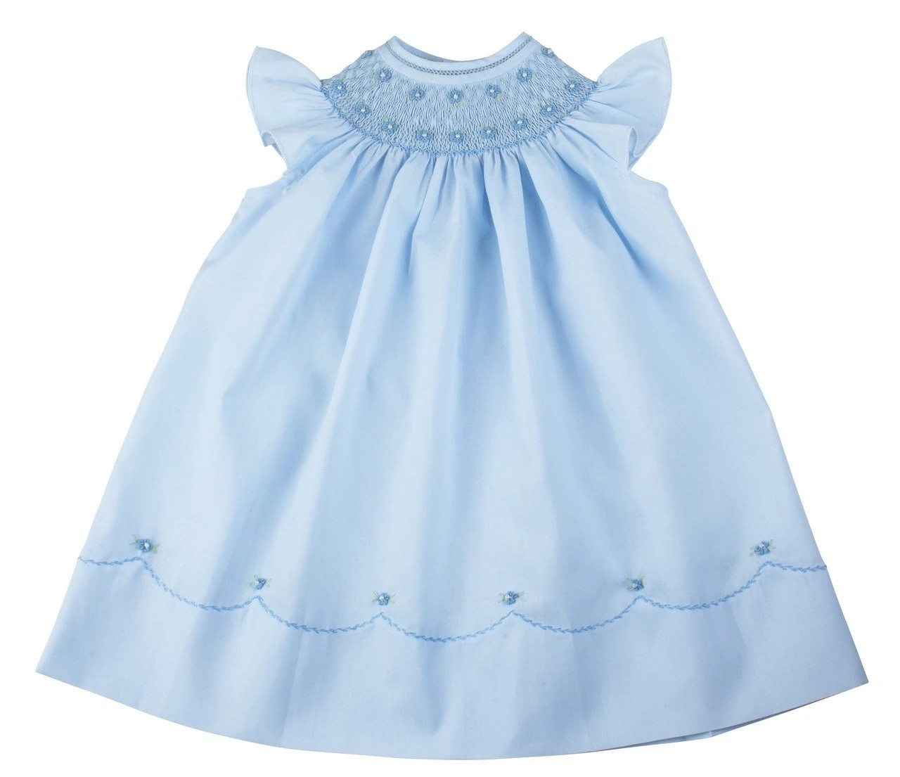 Pearl Flower Fly Sleeve Bishop Dress | Feltman Brothers