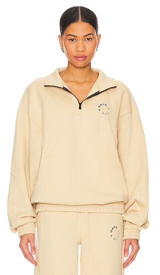 7 Days Active Paneled Sweatshirt in Beige. - size S | Revolve Clothing (Global)