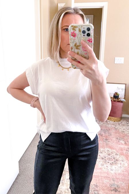 Love this tee from Target. So comfy! True to size and available in many colors. $7 now. #LTKOver40



Target sale, target Memorial Day sale 



Target tee, target t-shirt, summer outfit, white t-shirt, white tee #LTKstyletip #LTKover40

#LTKSaleAlert #LTKFindsUnder50 #LTKSeasonal