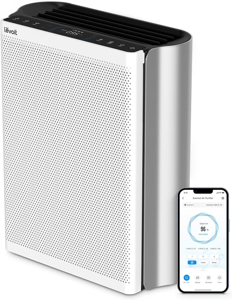 LEVOIT Air Purifiers for Home Large Room with Washable Filter, 3-Channel Air Quality Monitor, Sma... | Amazon (US)