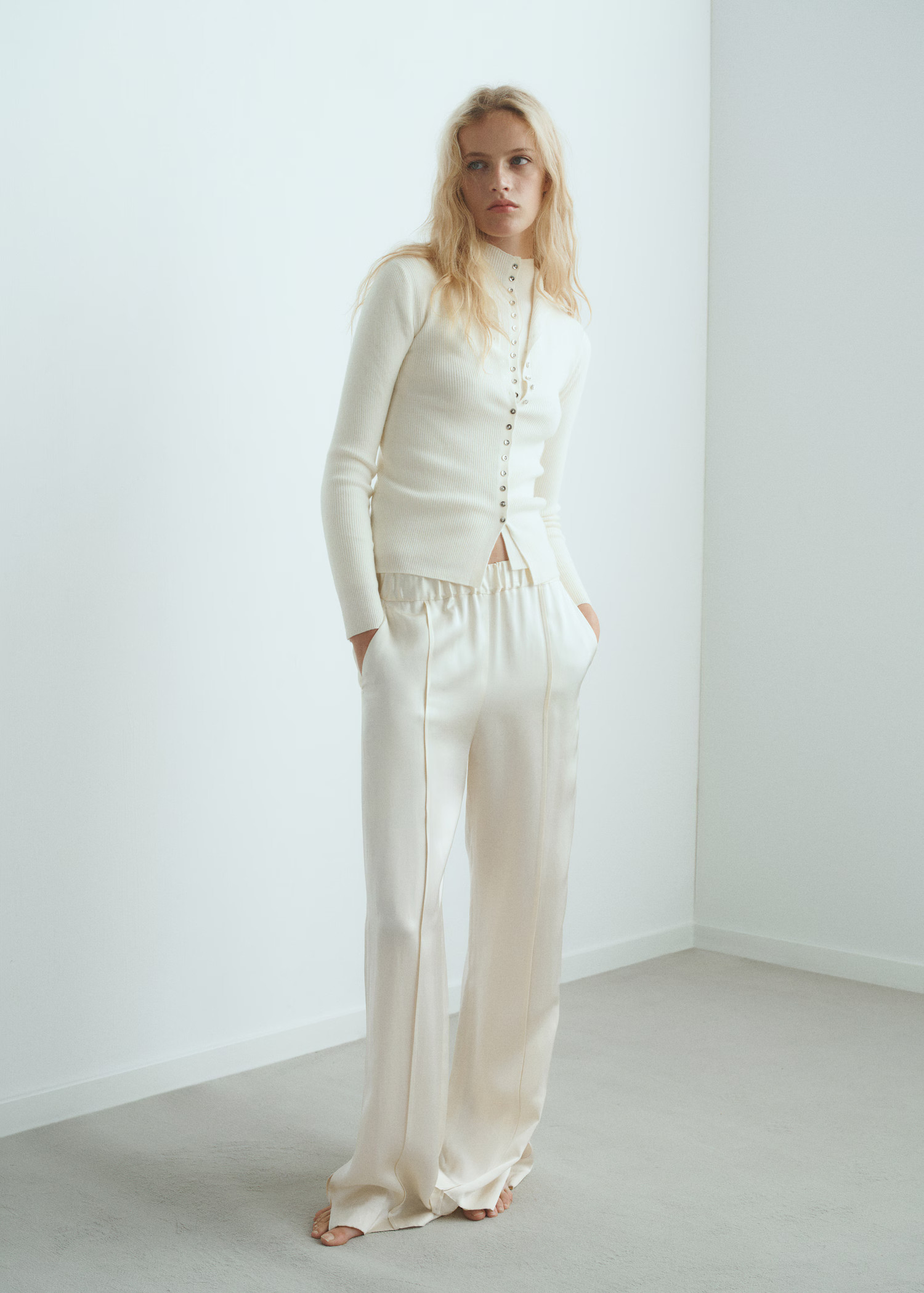 Fine rib knit cardigan - Women | MANGO USA | Mango (US/MX/AU)