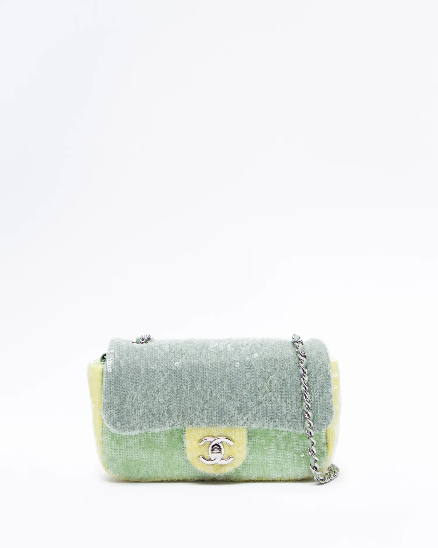 Sequin Waterfall Mini Flap Bag | Vivrelle