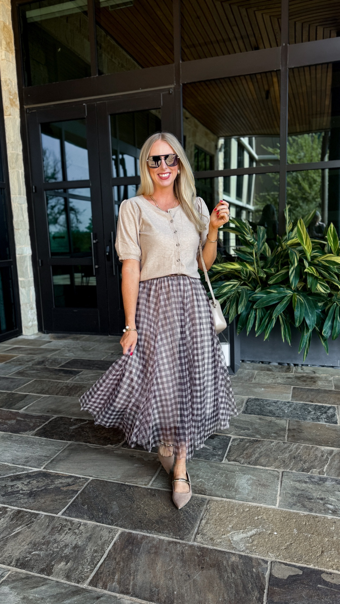 Amazon gingham tulle skirt, short sleeve cardigan 

#LTKFindsUnder50 #LTKCon #LTKSaleAlert