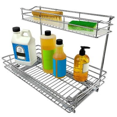 Lynk Professional 11.5" x 21" Slide Out Under Sink Cabinet Organizer - Pull Out Two Tier Sliding ... | Target