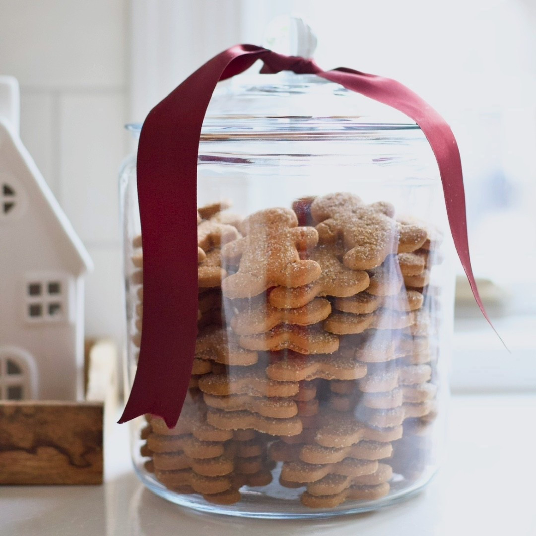 The perfect Christmas countertop moment! I love having cookies in a cookie jar all season long for a warm and inviting home. Also a great gift idea to gift someone homemade cookies in! 

#LTKHoliday #LTKHome #LTKGiftGuide