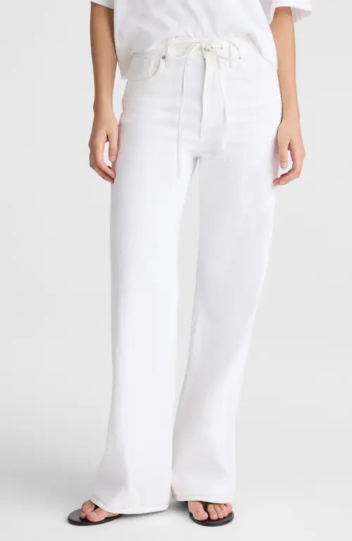 Madewell The Ultimate Wide Leg Jeans in Tile White at Nordstrom, Size 31 | Nordstrom