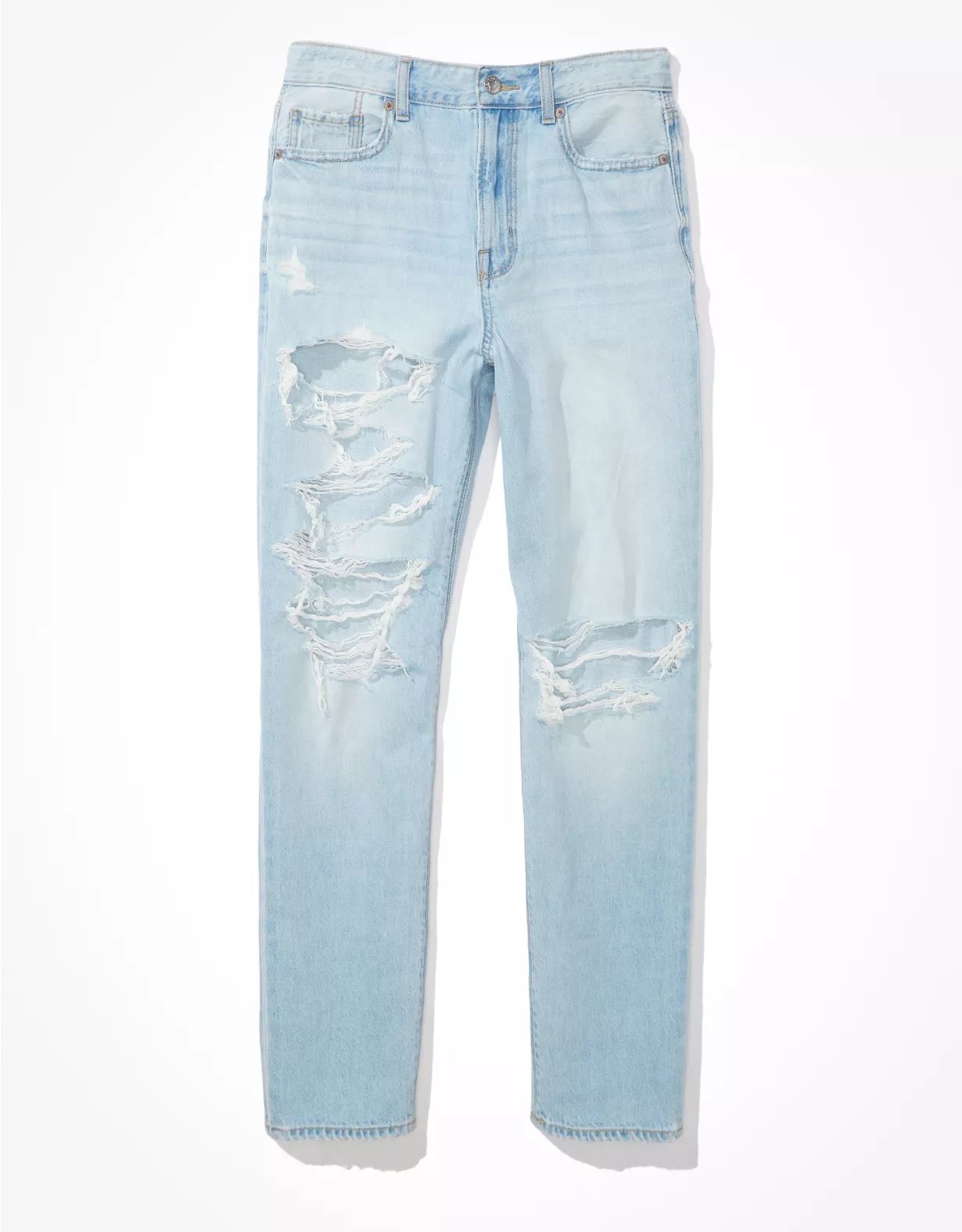 AE Ripped Mom Straight Jean | American Eagle Outfitters (US & CA)