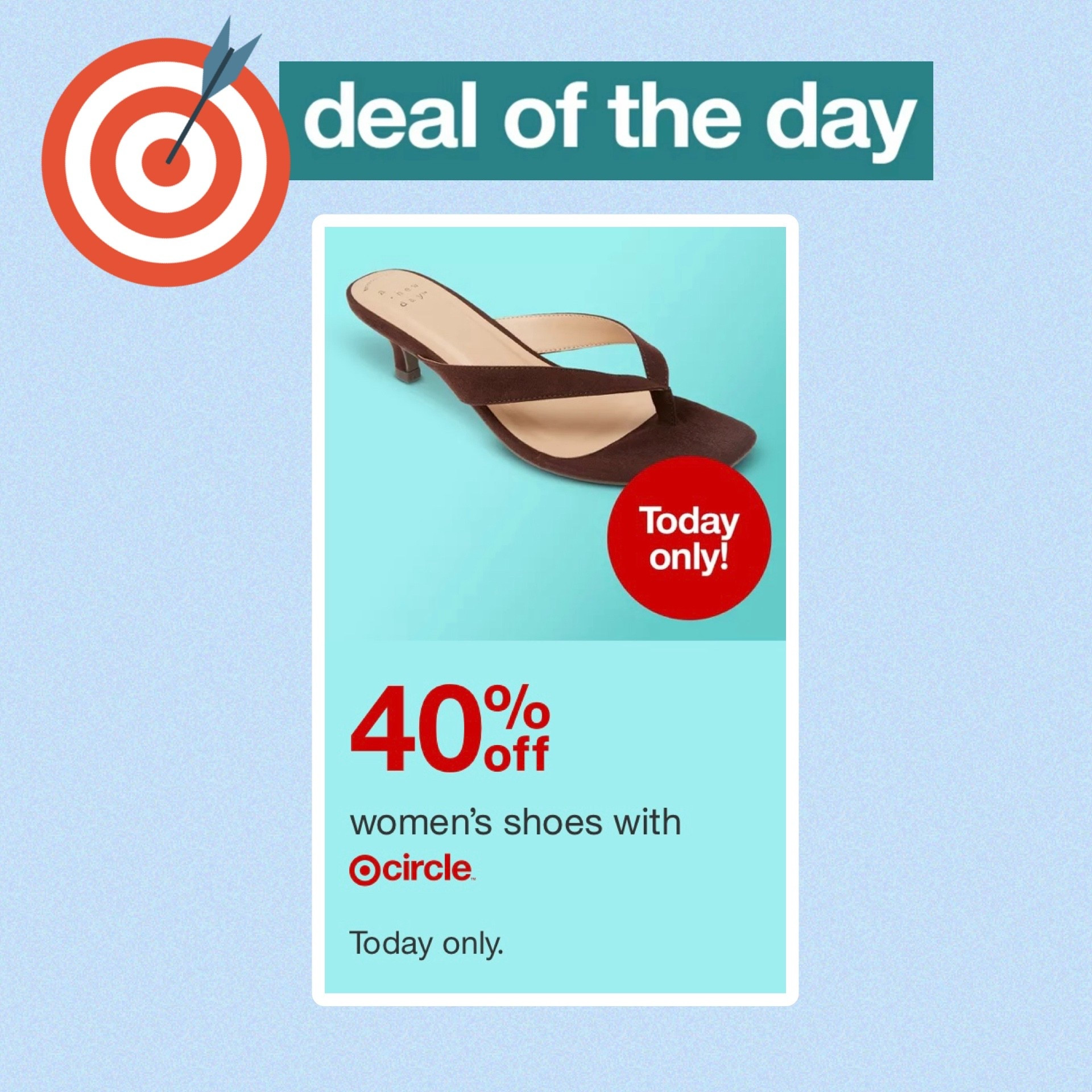 40% off women’s shoes today only at Target! 

#sandals #boots #sneakers

#LTKSaleAlert #LTKWedding #LTKFestival