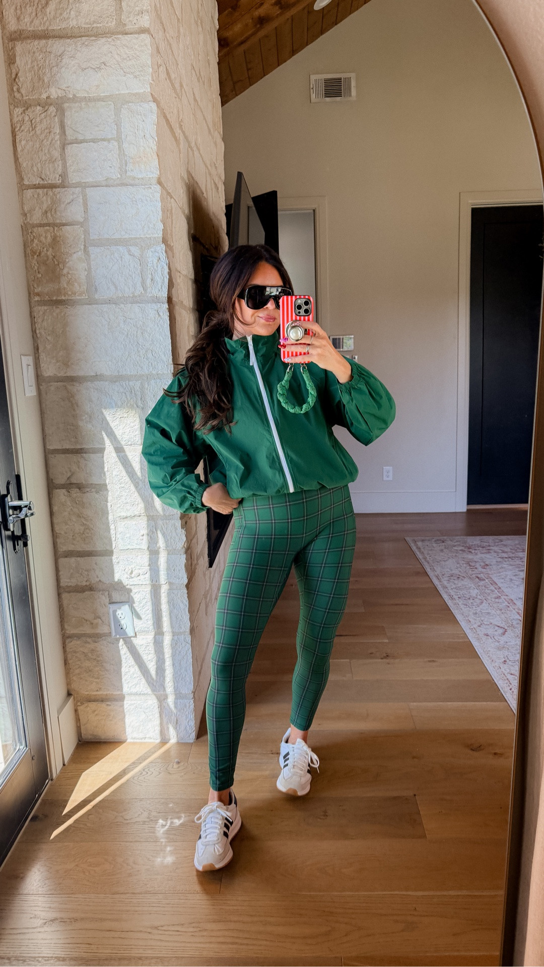 @oldnavy Sport is ON FIRE RIGHT NOW!

This green plaid leggings with the matching workout top & jacket 😮‍💨

When the temps drop, this will be on my sports mom/hot mom walk outfit agenda  Wearing a large in everything! #oldnavypartner

#LTKootd #LTKOver40 #LTKActive #LTKActive #LTKOver40 #LTKMidsize