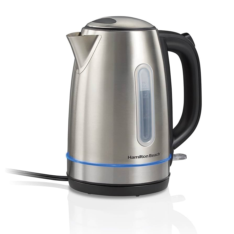Hamilton Beach Electric Tea Kettle, Water Boiler & Heater, 1.7 Liter, Cordless Serving, 1500 Watt... | Amazon (US)