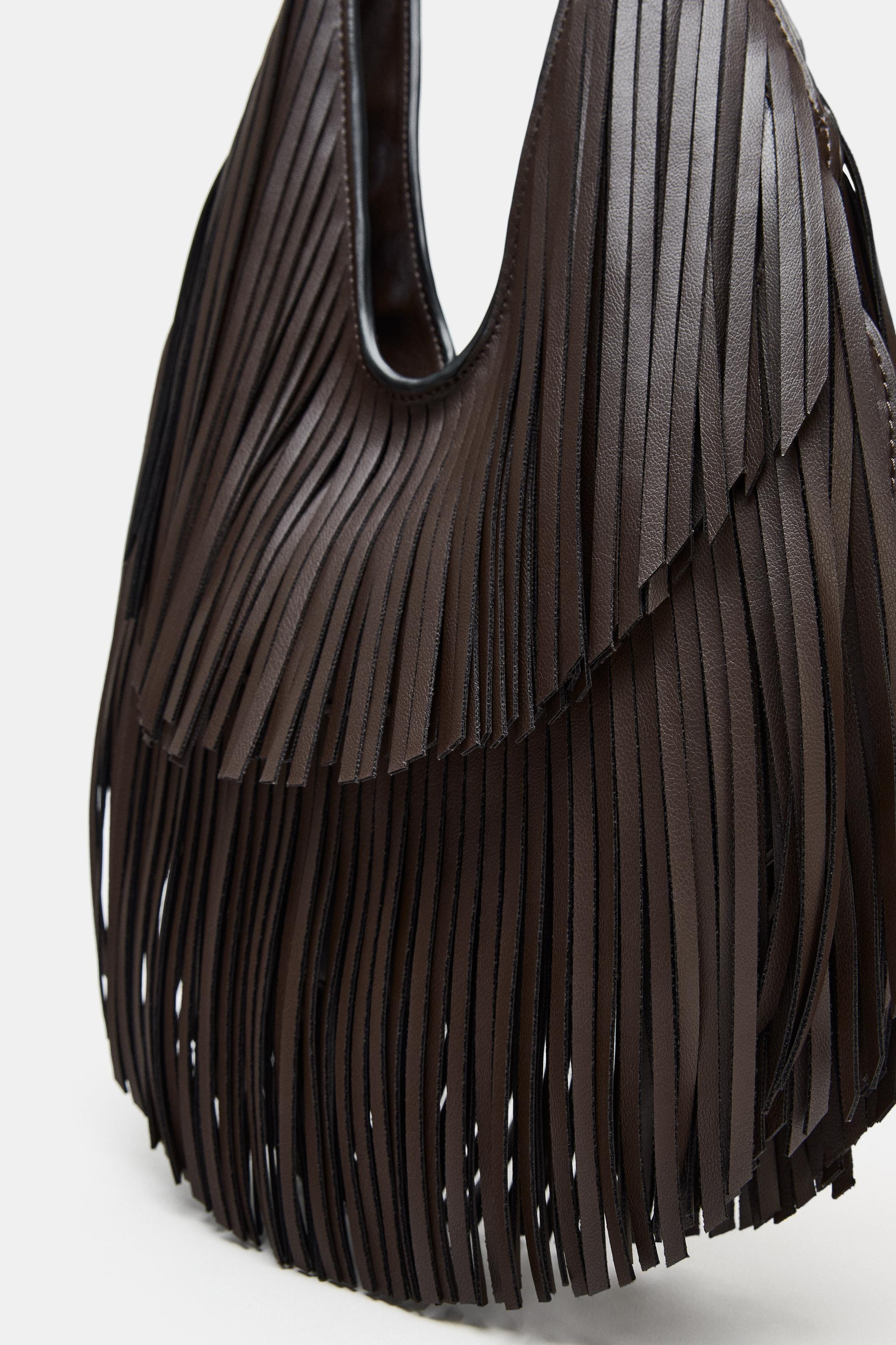 FRINGED SHOPPER BAG | Zara US
