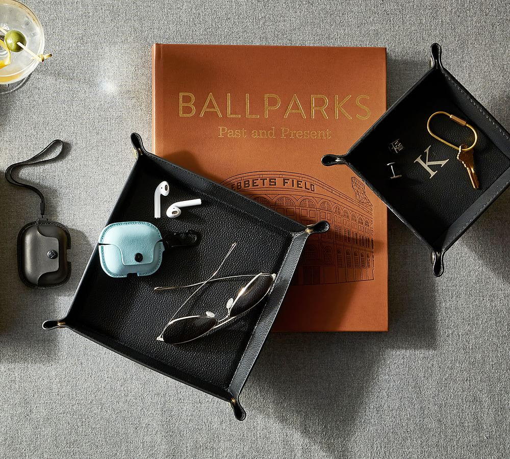 Grant Leather Catchall | Pottery Barn (US)