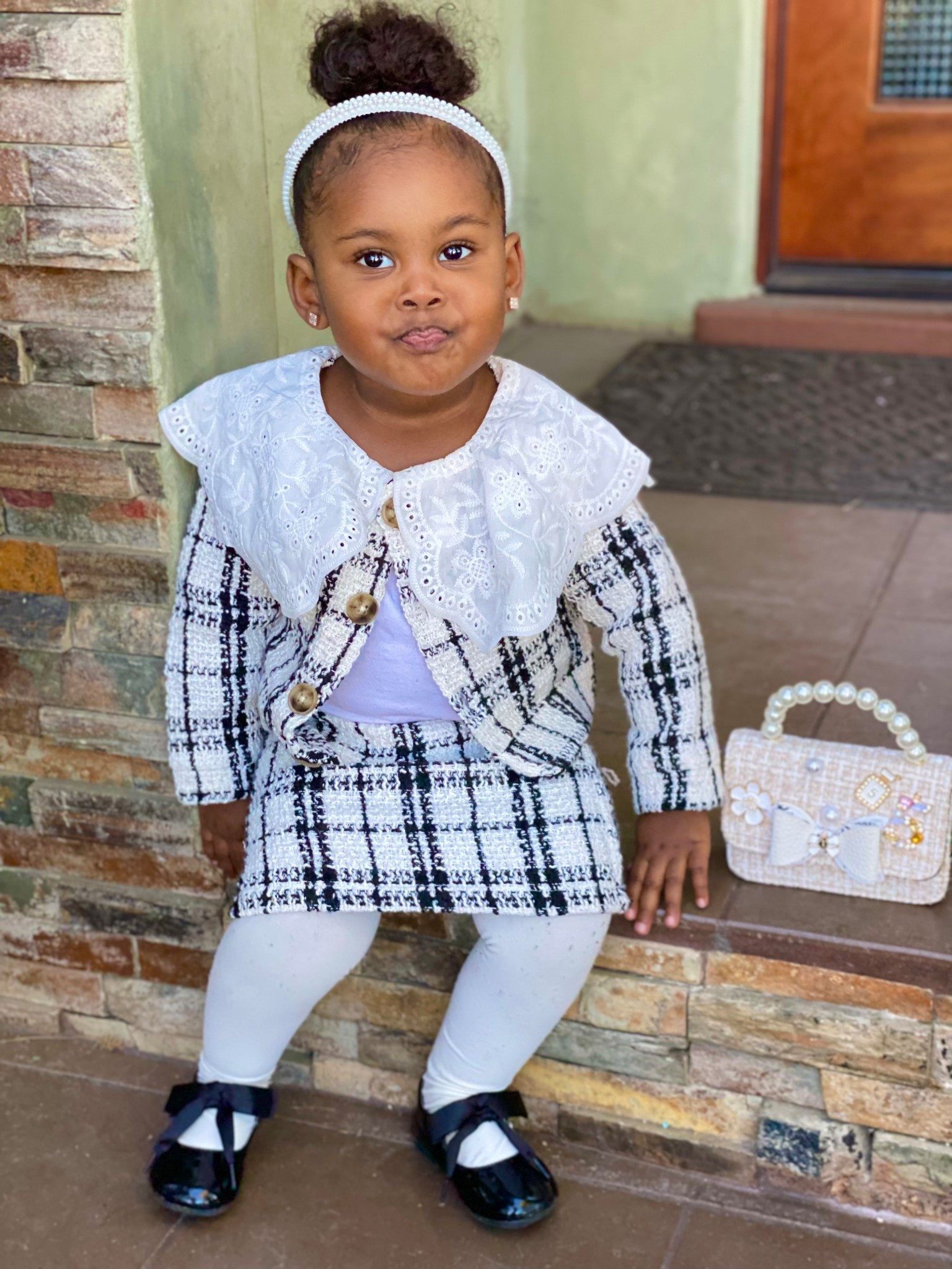 3pcs Set Baby Girl Barbie Pink Tweed Blazer, Pleated Skirt & Beret Hat from Shein under $10  #LTKSTYLETIP #LTKOOTD

#LTKKids #LTKBaby #LTKParties

#LTKBaby #LTKKids #LTKStyleTip