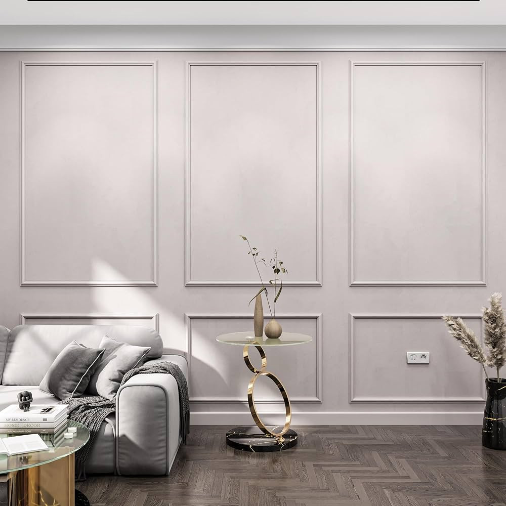 Ready to assemble wall molding piece kit, all edges precut, factory primed wall molding pieces to... | Amazon (US)