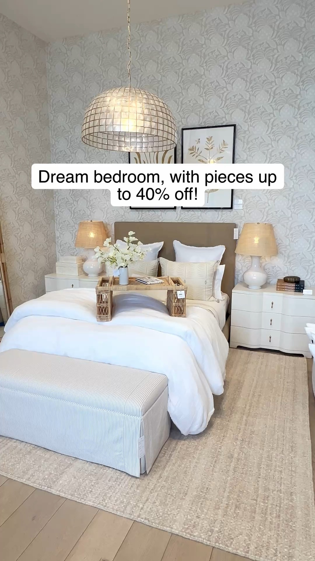 Serena & Lily's sitewide Labor Day sale has already kicked off, with up to 40% off! A great time shop if you’re looking to refresh your bedroom! 
- coastal style, coastal bedroom ideas, primary bedroom decor, bedroom furniture, neutral bedroom, calming bedroom, serena & lily bedroom furniture, upholstered beds, king size beds, queen size beds, neutral bedding, cotton bedding, bed pillows, woven hampers, rattan floor mirrors, arched floor mirrors, oversized nightstands, large nightstands, nightstands with drawers, chest, nightstand lamps, white lamps, lamps with woven shade, pillow shams, neutral rugs, bedroom rugs, 8x10 rugs, 9x12 rugs, capiz lighting, bedroom pendant lights, bedroom chandeliers, coastal lighting, beach house bedroom, neutral wallpaper, bedroom bench, striped bench, upholstered bench, decorative boxes, nightstand decor, white duvet covers, white bedding

#LTKHome #LTKSaleAlert