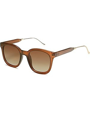 SOJOS Classic Square Polarized Sunglasses for Women Men Retro Trendy UV400 Sunnies SJ2050 | Amazon (US)