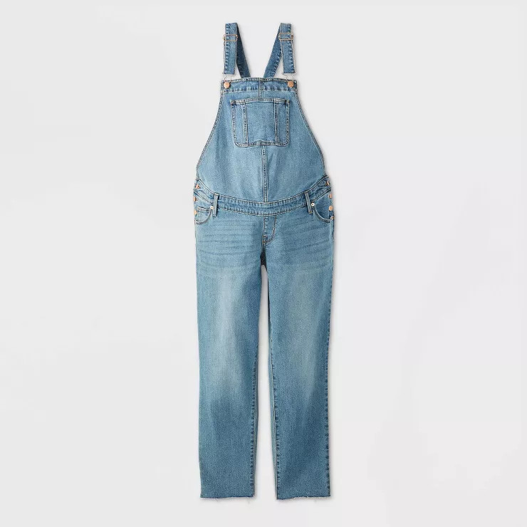 Denim Maternity Overalls - Isabel Maternity by Ingrid & Isabel™ Medium Blue | Target