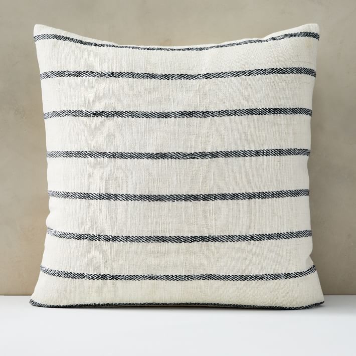 Cotton Silk Simple Stripe Pillow Cover | West Elm (US)