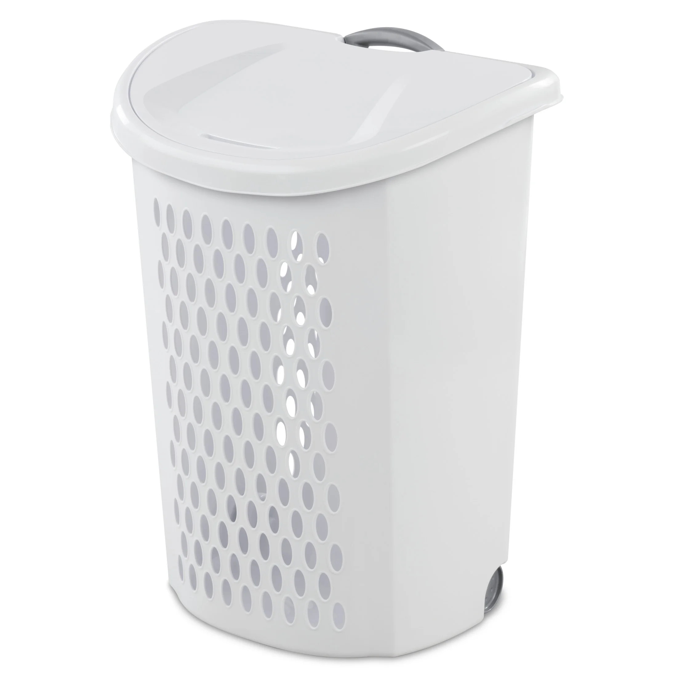Sterilite Ultra™ Wheeled Hamper Plastic Adult, White | Walmart (US)