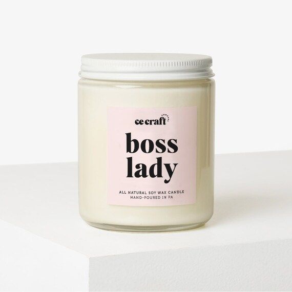 C&E  Boss Lady  Soy Wax Candle  Gift for Her  Boss Girl | Etsy | Etsy (US)