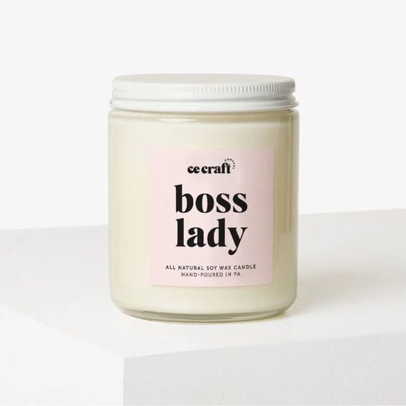 C&E  Boss Lady  Soy Wax Candle  Gift for Her  Boss Girl | Etsy | Etsy (US)