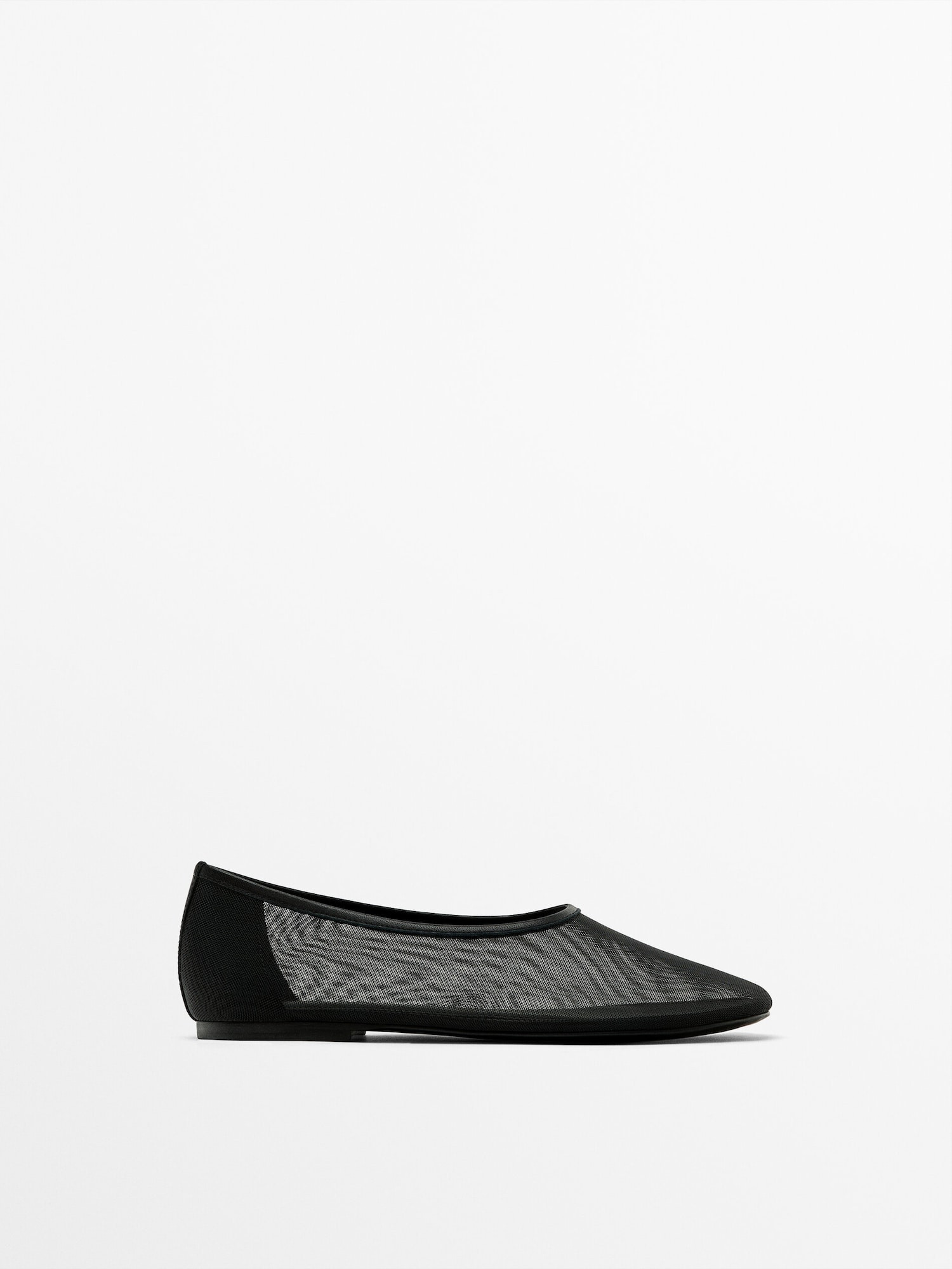 Mesh ballet flats | Massimo Dutti US