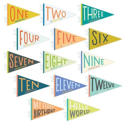 Milestone Pennant, Kaleidoscope | SpearmintLOVE