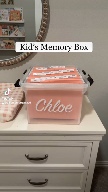 🩷Kid’s Memory Box🩷

Chloe’s memory box is all set up to organize all of the things early on like ultrasounds, baby books and hospital keepsakes, to cute preschool crafts and all the way to high school graduation memories. I love having a memory box for each child, it helps me keep everything organized. I linked all the products I used to make my memory box in my Amazon storefront and LTK. I do make DIY label kits as well if you’d like a vinyl name label for your box and the printed folder labels, that order form is in my profile as well. 

#organizewithme #kidsmemorybox #memorybox #keepsakebox #organizing #kidsfilebox #filebox #averytabs #averylabels #fileboxes #silhouette #cameosilhouette #vinyllabels #vinyllabel #thecontainerstore #amazonbasics #hangingfiles #kidsartwork #artsandcrafts #ltkkids #letsgetorganized #momlife #momhacks #momorganization #organizedkids #kidorganization #momorganization #organized #cricutjoy #girlmom #organizedmama 

#LTKKids #LTKFamily #LTKBaby