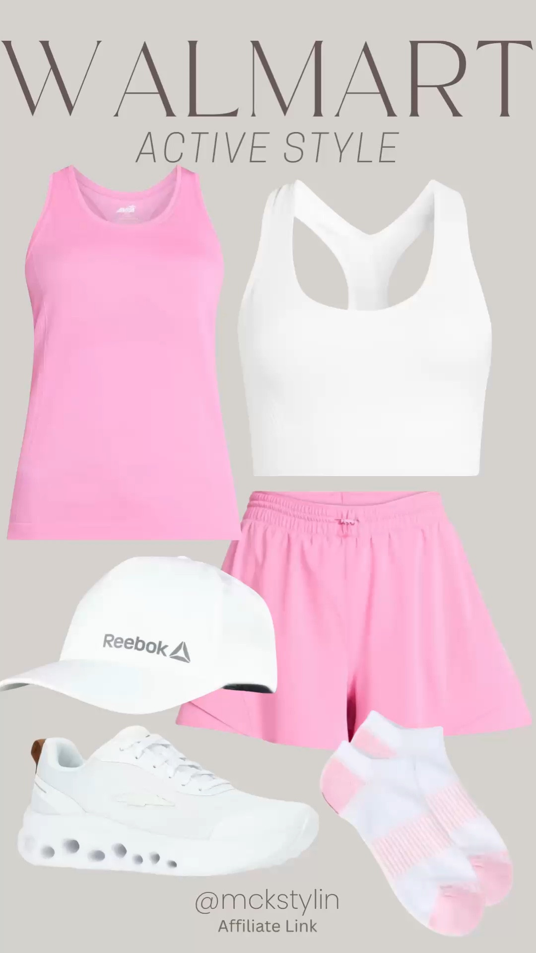 Pretty pink active look from Walmart. 

#LTKActive #LTKfitnessgoals #LTKootd