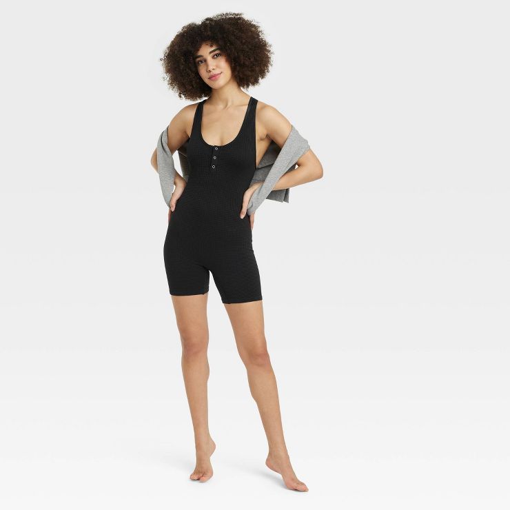 Women's Waffle Seamless Romper - Colsie™ | Target