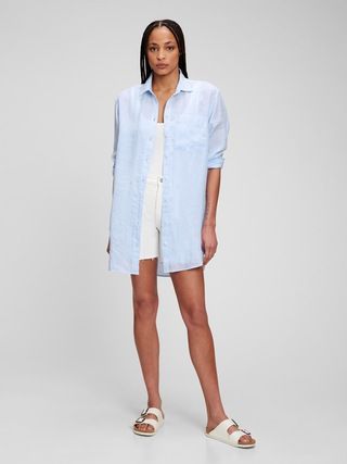 Linen Weekend Tunic Shirt | Gap (US)