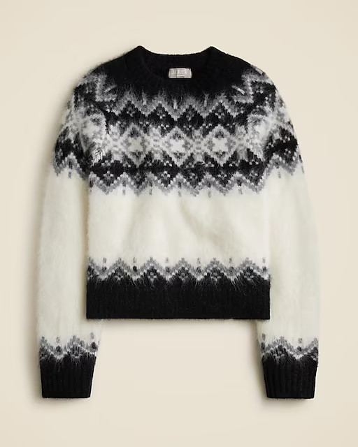 Brushed cashmere Fair Isle sweater | J. Crew US