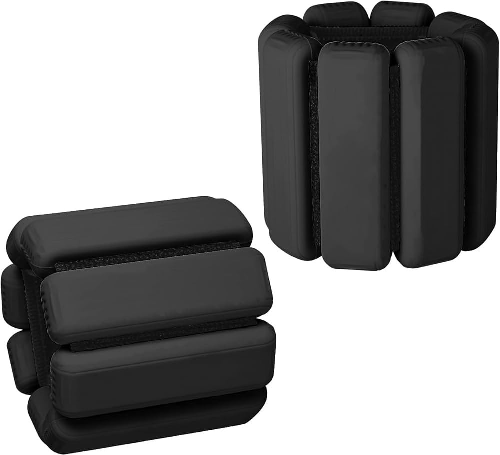 Cretee Set of 2 Adjustable Wearable Wrist 1lb Each Ankle Weights Set for Exercise Walking Jogging... | Amazon (US)