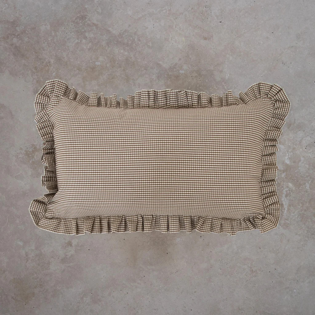 Billie Ruffle Pillow Cover - Cinnamon | Monika Hibbs Home