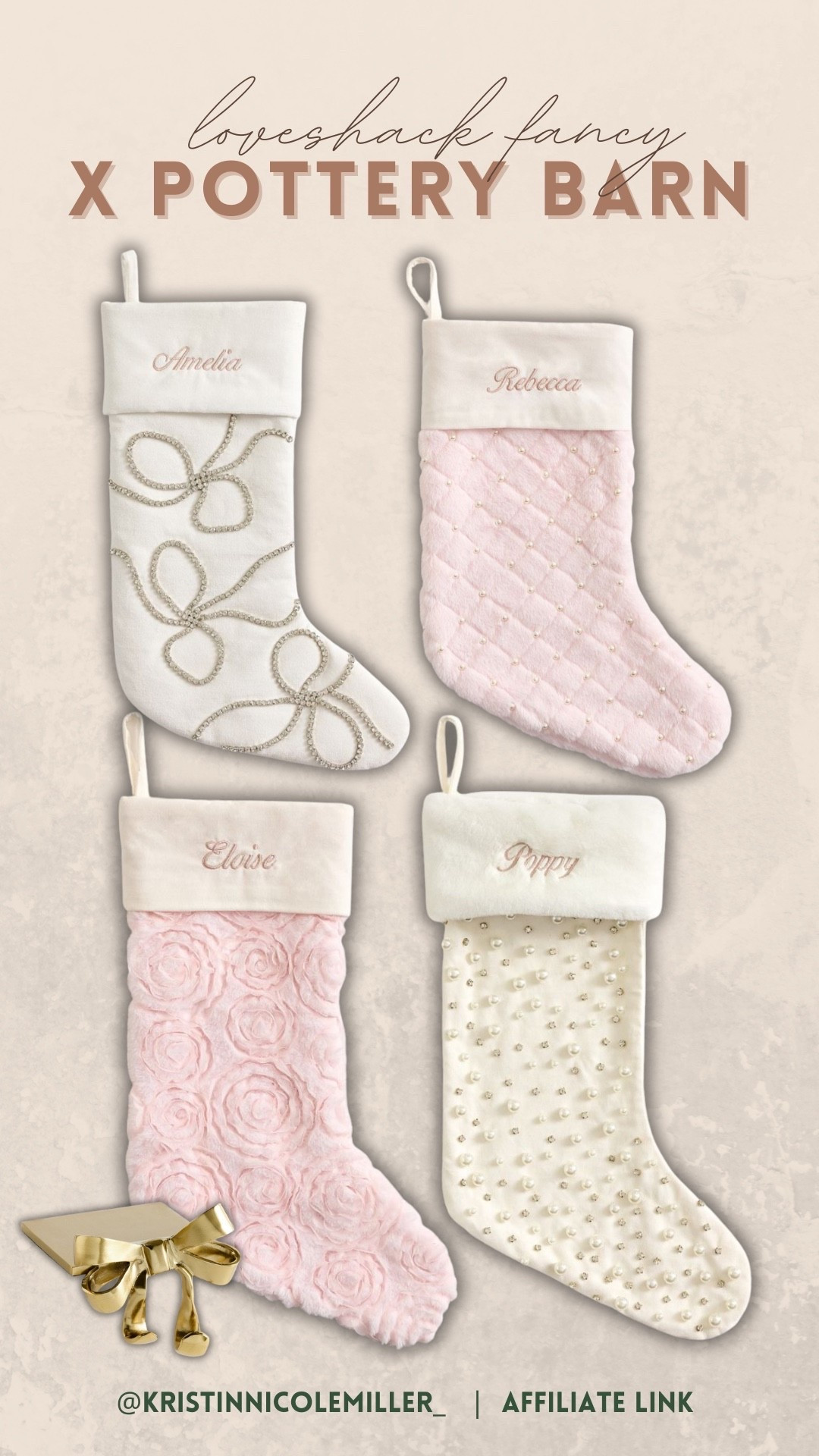 Obsessed with this collaboration! A chic holiday moment, these stockings are everything!✨🎄🎀

#LTKHome #LTKSeasonal #LTKHoliday