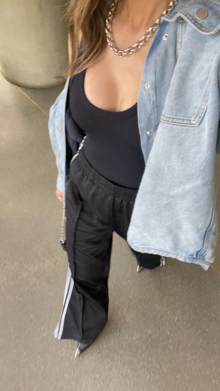 Track pants are having a moment and I’m here for it. Can be dressed up or down. So comfortable!

Spring outfit, summer outfit, track pants, Adidas track pants, denim shacket, denim jacket, bodysuit, Abercrombie, Adidas, casual outfit, The Stylizt 



#LTKFindsUnder100 #LTKFindsUnder50 #LTKStyleTip