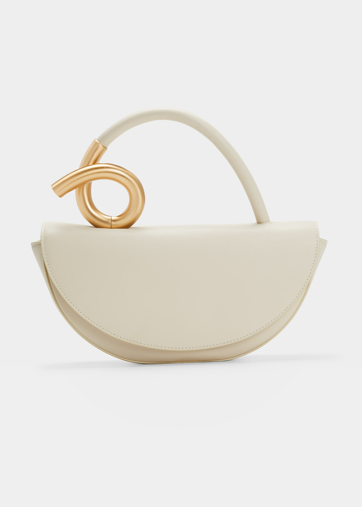 Cult Gaia Azariah Coil Leather Top-Handle Bag | Bergdorf Goodman