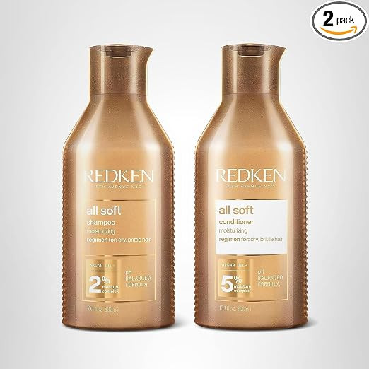 Redken All Soft Shampoo and Conditioner Set For Dry or Brittle Hair - Provides Intense Softness a... | Amazon (US)