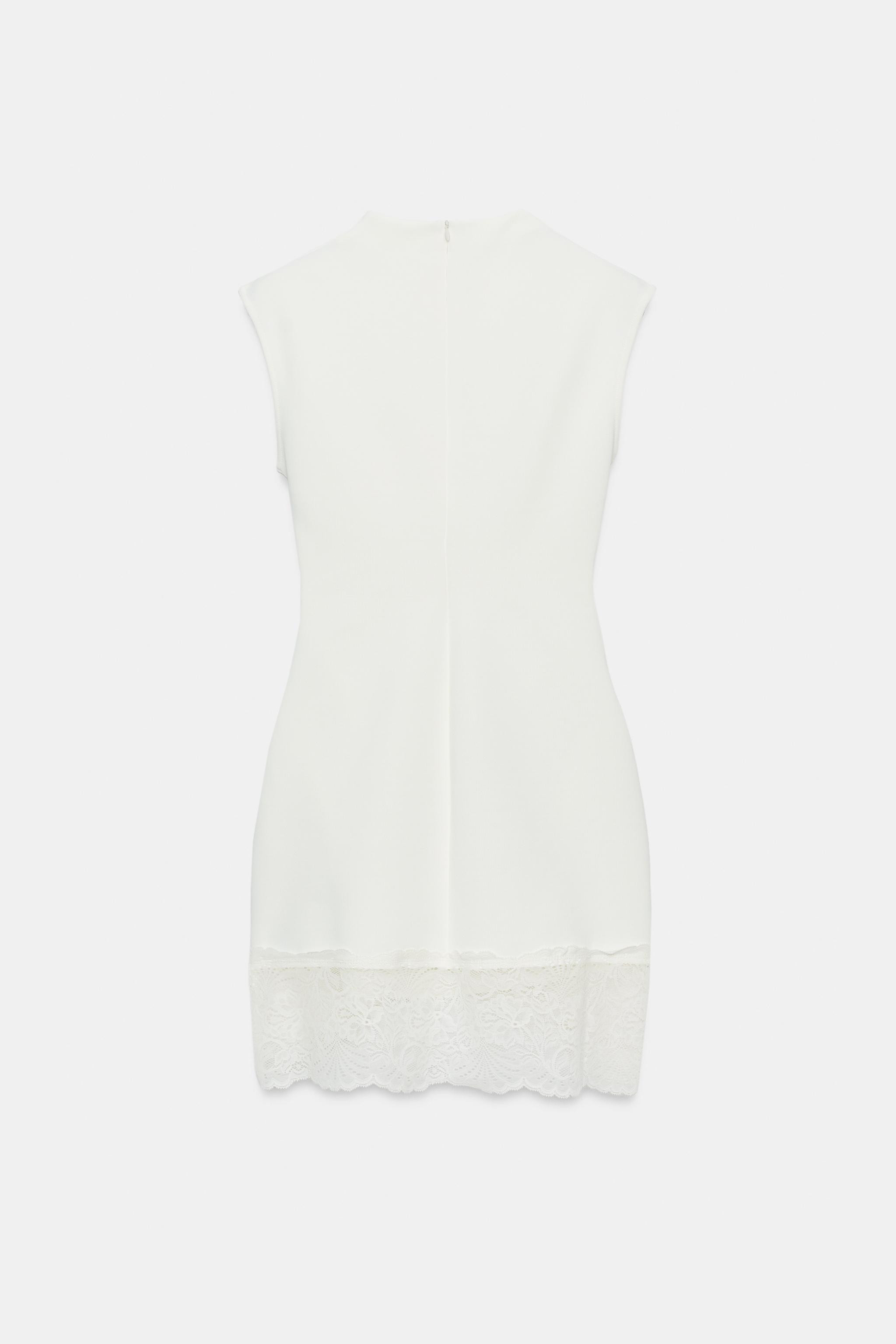 STRETCH LACE SHORT DRESS | Zara US