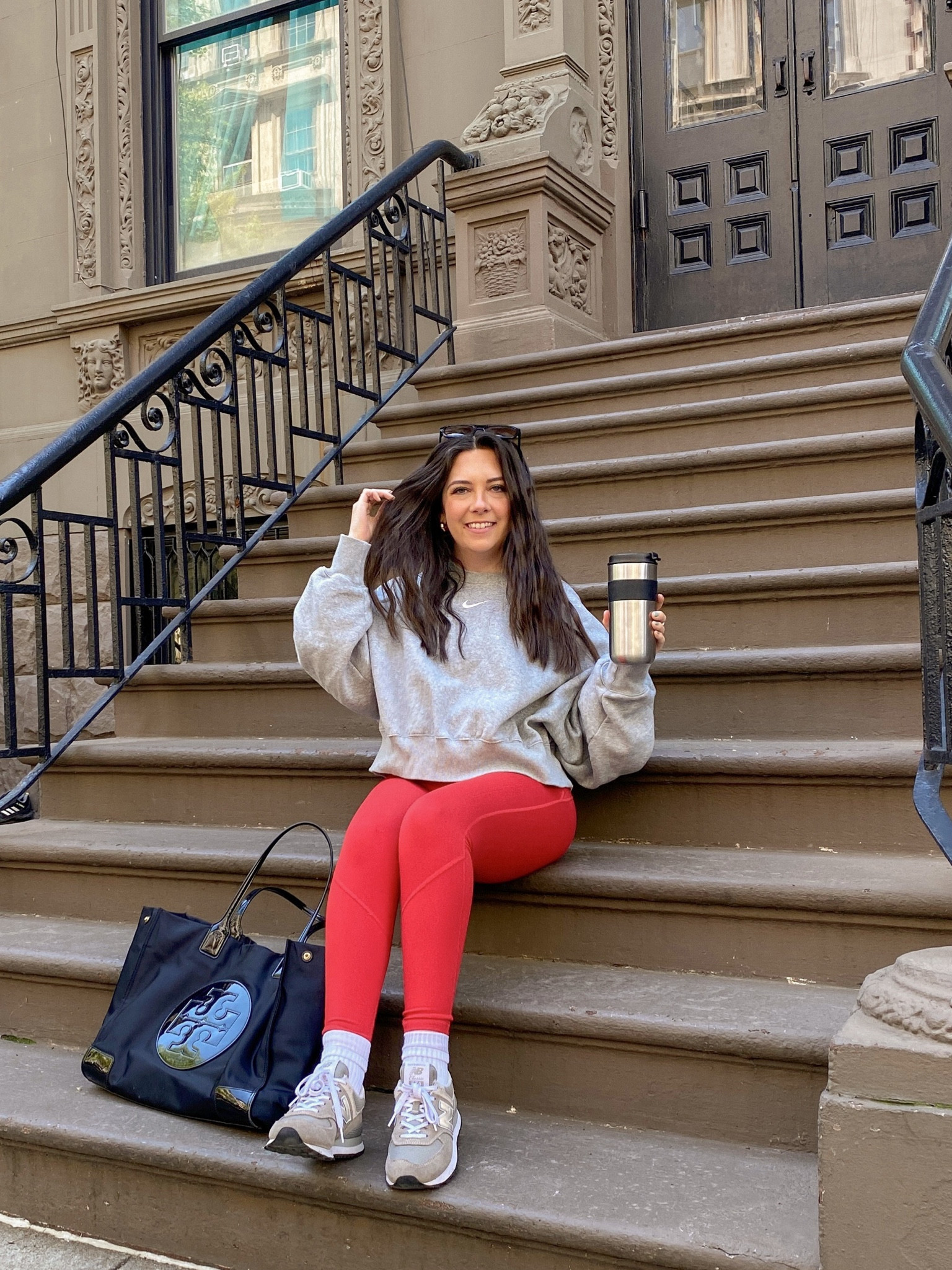 WFH athleisure kind of outfit! Wearing Zella leggings and sports bra, but linking other red options! 

#LTKSeasonal #LTKunder100 #LTKfit