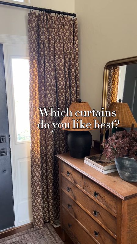 Do you like the black or brown curtains better! Links to both below! 

#LTKhome #LTKstyletip #LTKfamily