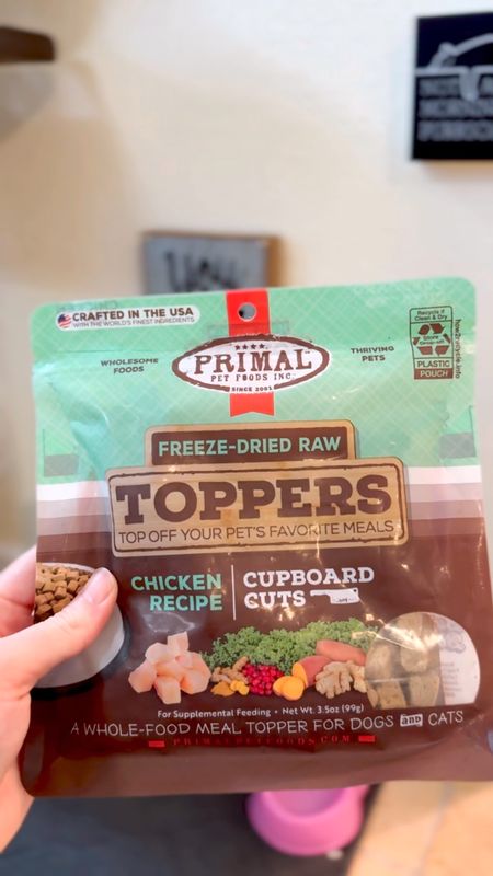 Wednesday loves the Freeze Dried Meal Toppers by Primal! They're made for both cats and dogs #AmazonPets 

#LTKhome #LTKVideo #LTKfindsunder50