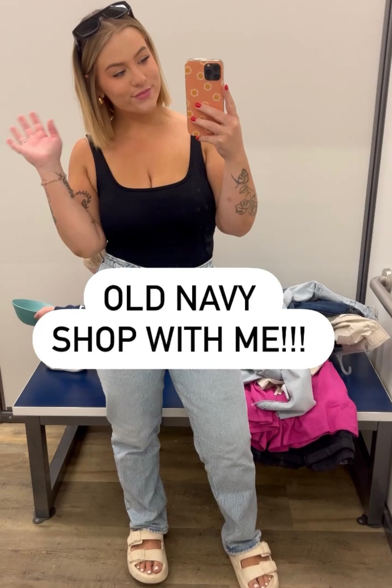 What I could find online from my old navy haul and my outfit linked! 

#LTKcurves