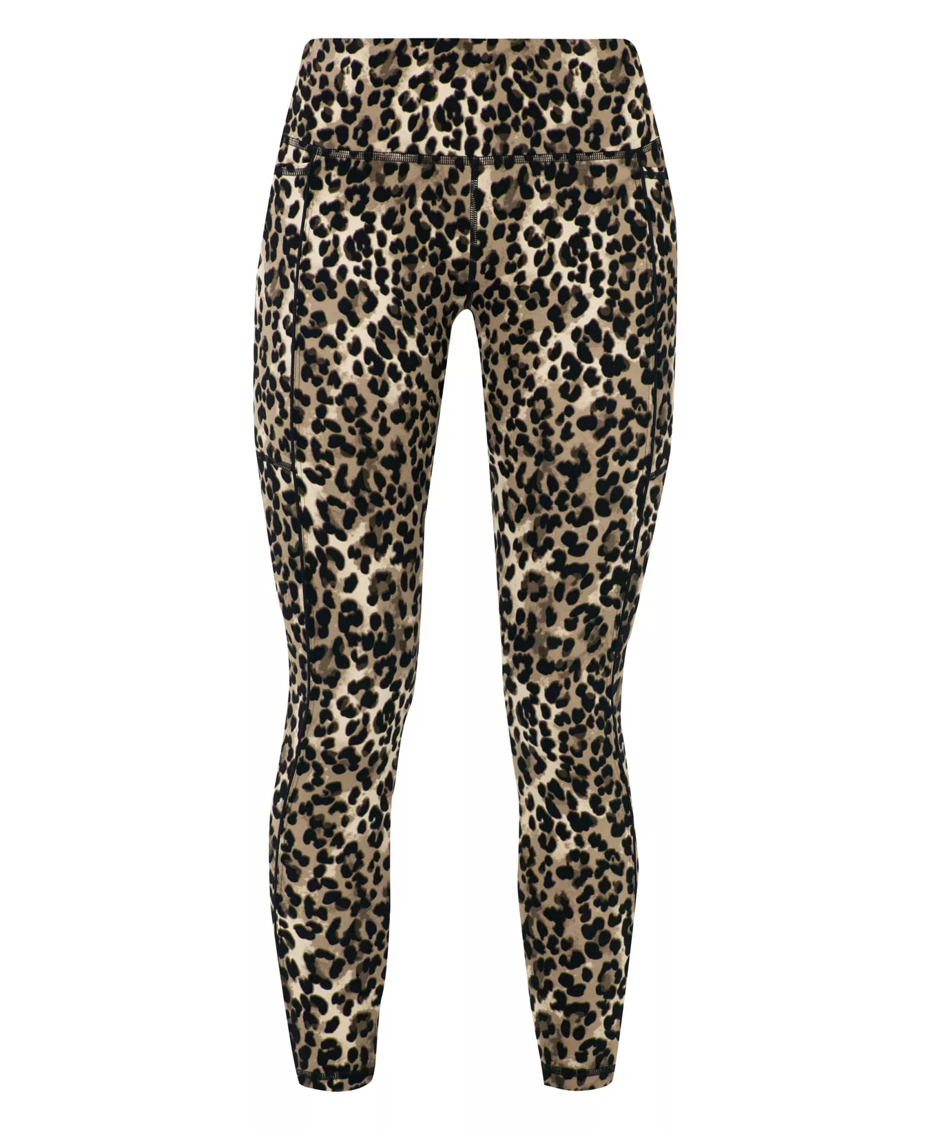 Power 7/8 Piping Workout Leggings - Brown Ink Leopard Print | Women's Leggings | Sweaty Betty | Sweaty Betty UK