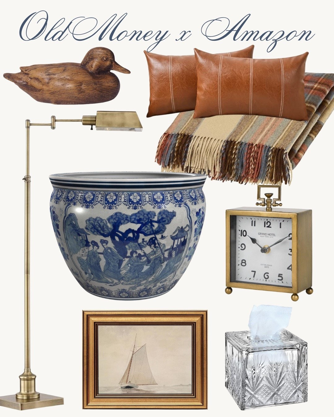 Can you believe alllll these items are from Amazon?!🤯 loving the traditional / old money home decor aesthetic right now. The plaid blanket WILL sell out🏃‍♀️

#LTKHome