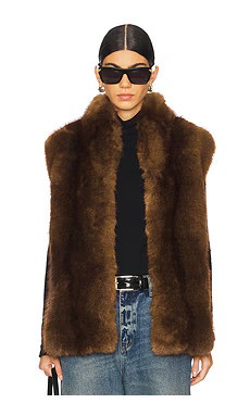 Apparis Laila Mink Vest in Mink from Revolve.com | Revolve Clothing (Global)